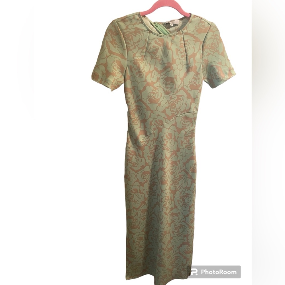 Floral Green Maxi Dress